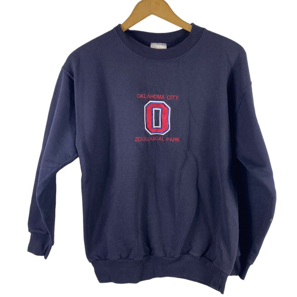 Vintage Oklahoma City Zoo Sweatshirt Size Small Zoological Park Adult Size Hanes - Picture 1 of 5